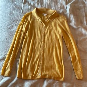 Cute yellow COS knit top